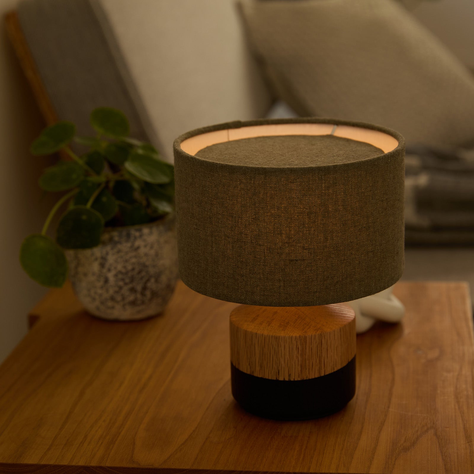 Albero LED-table lamp ブラウン 点灯時