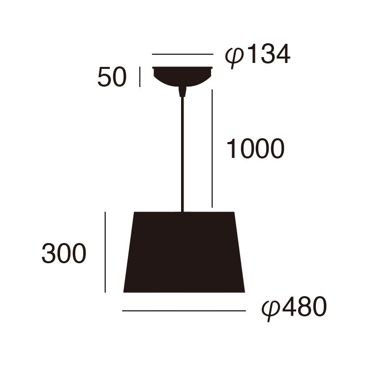Espresso-pendant / AW-0505サイズ詳細(単位:mm)