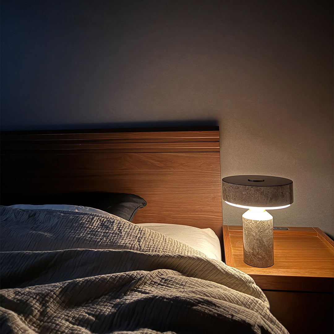 Marble LED-table lamp グレージュ 設置事例