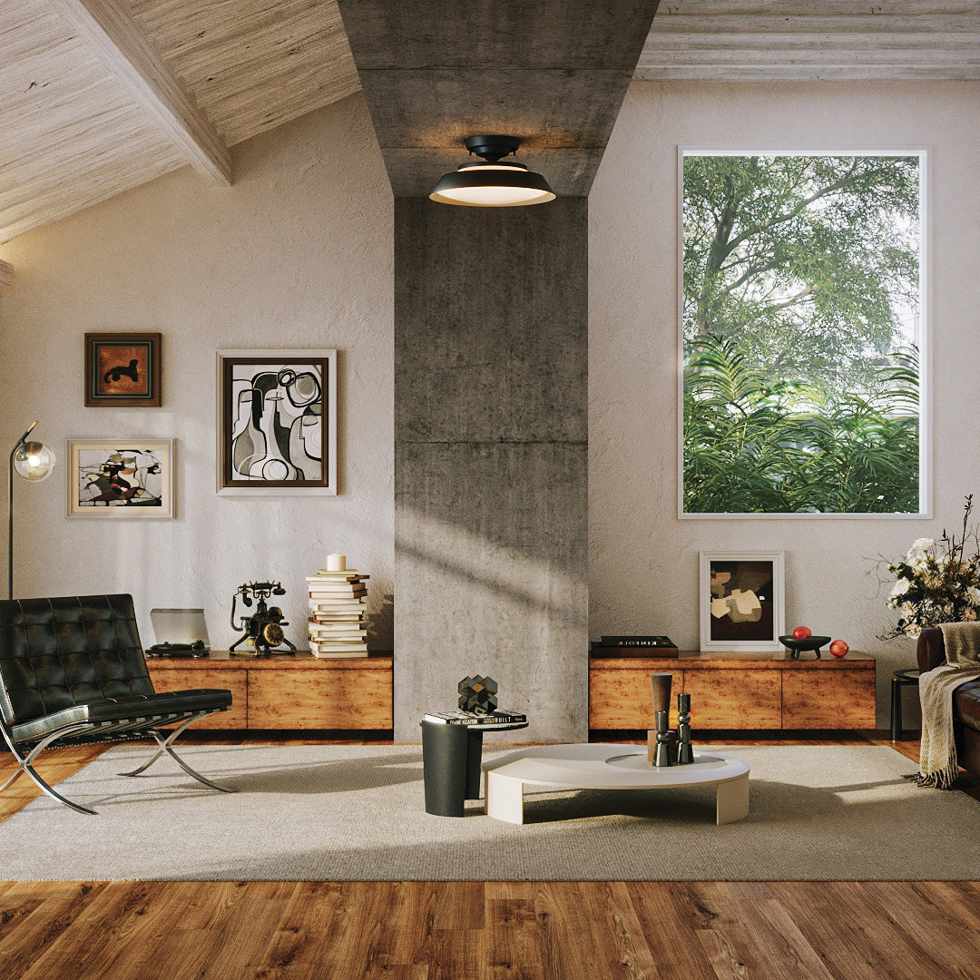 Graph LED-remote ceiling light / Bliss-floor lamp 2 スタイリング例