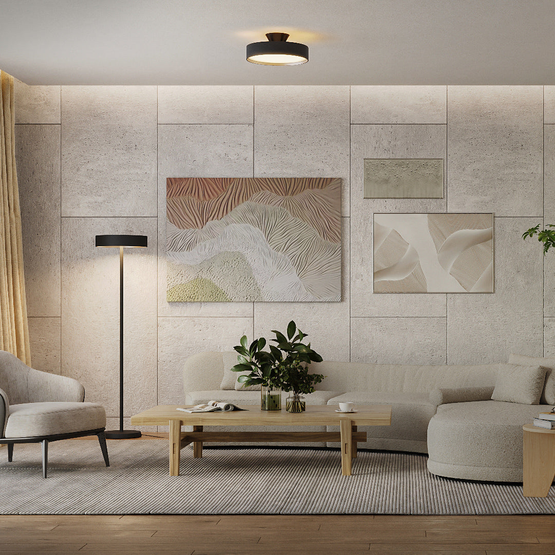 ホテルライクな北欧モダンスタイルのリビング