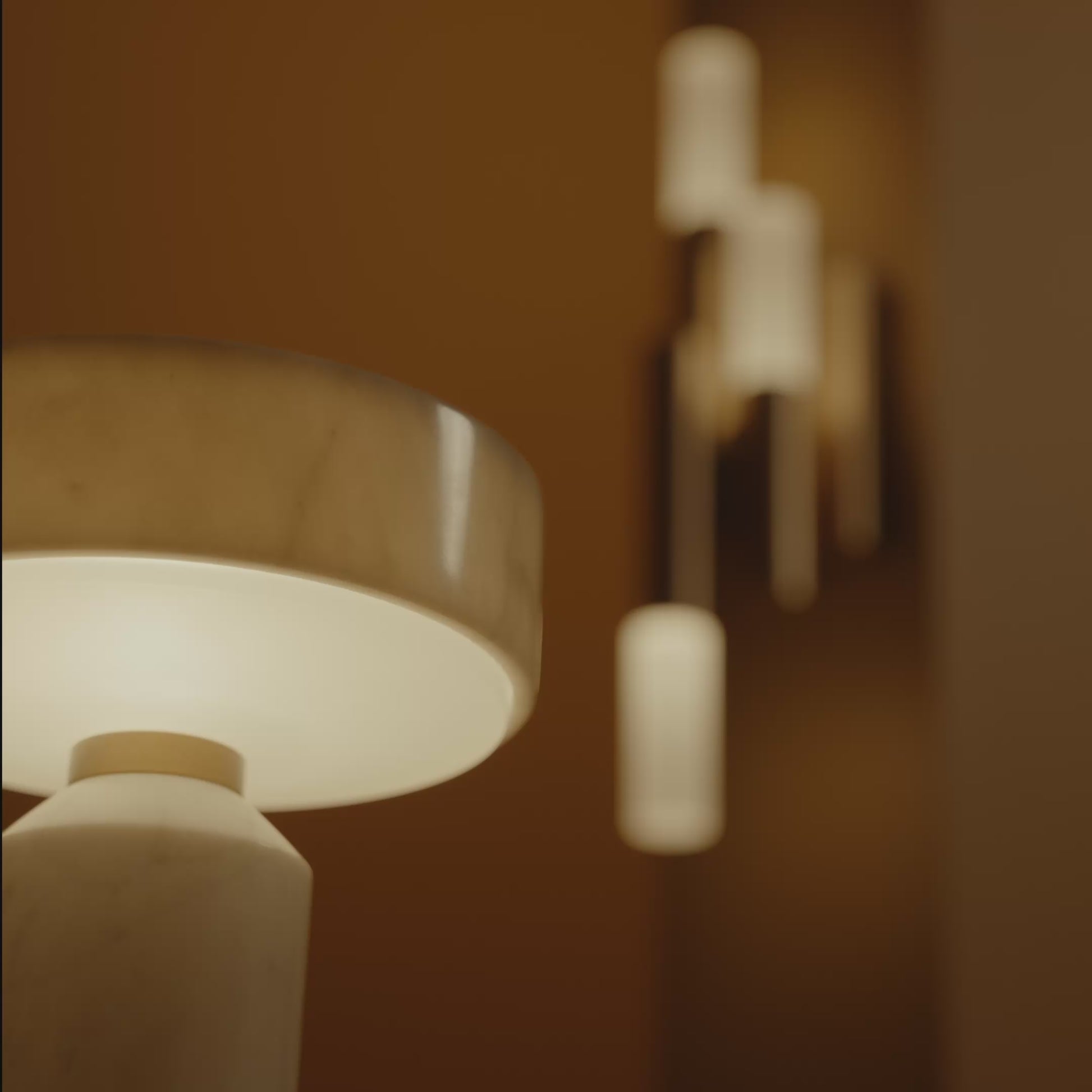 Marble LED-table lamp / Candela 3 LED-wall light