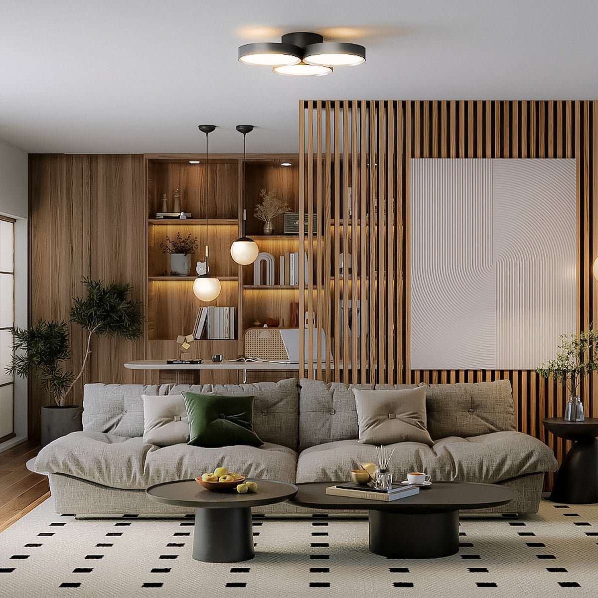 Bliss-pendant 1 / Phantom 6000 LED-ceiling light スタイリング例