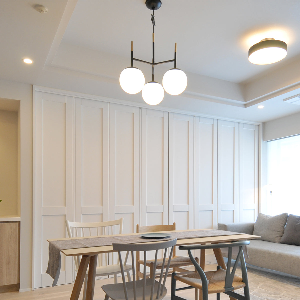 Bliss-pendant 3 / Glow LED-ceiling light 設置事例