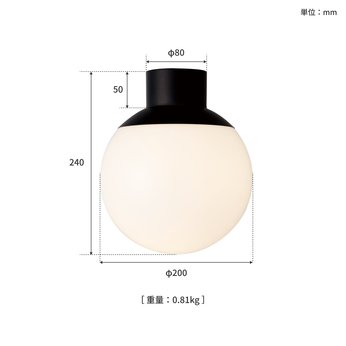Groove-ceiling lamp サイズ詳細（単位：mm）
