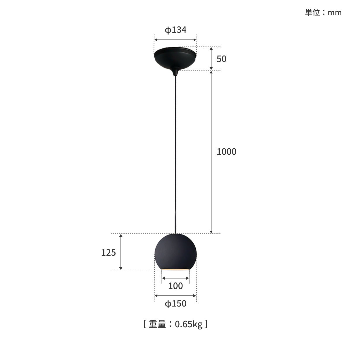 Session-pendant 1 サイズ詳細（単位：mm）