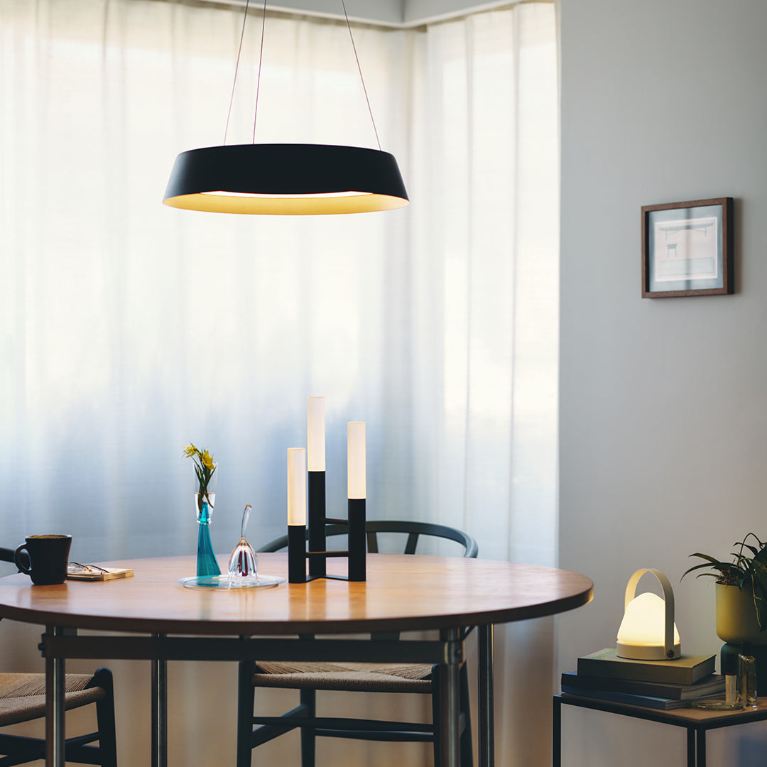 Loop LED-pendant Light ブラック+シャンパンゴールド