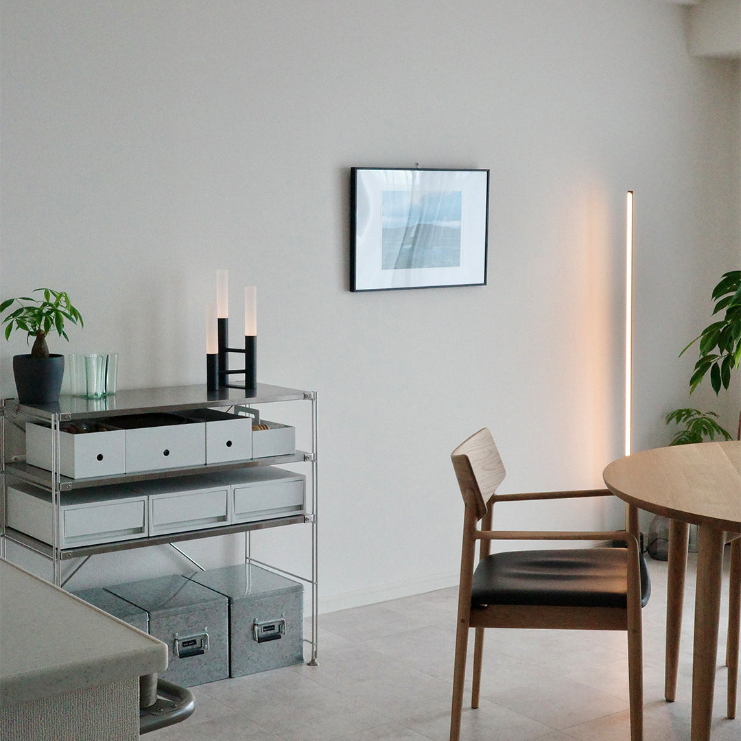 Candela 3 LED-table lamp / Vision LED-floor lamp (L) 設置事例