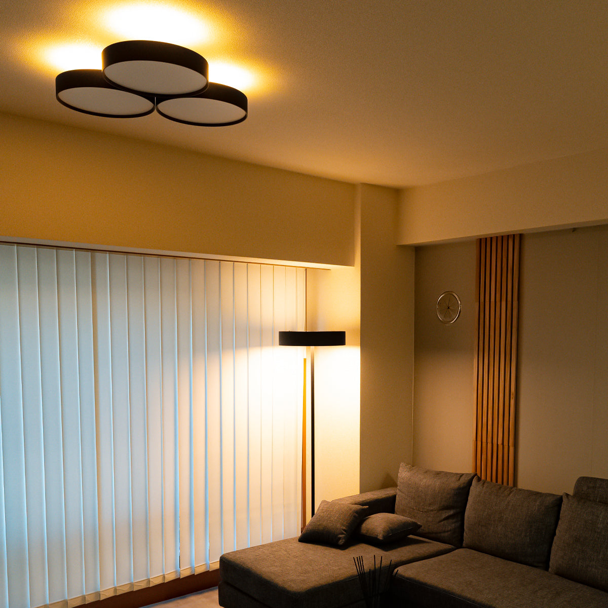 Phantom 6000 LED-ceiling light / Glow LED-floor lamp 設置事例