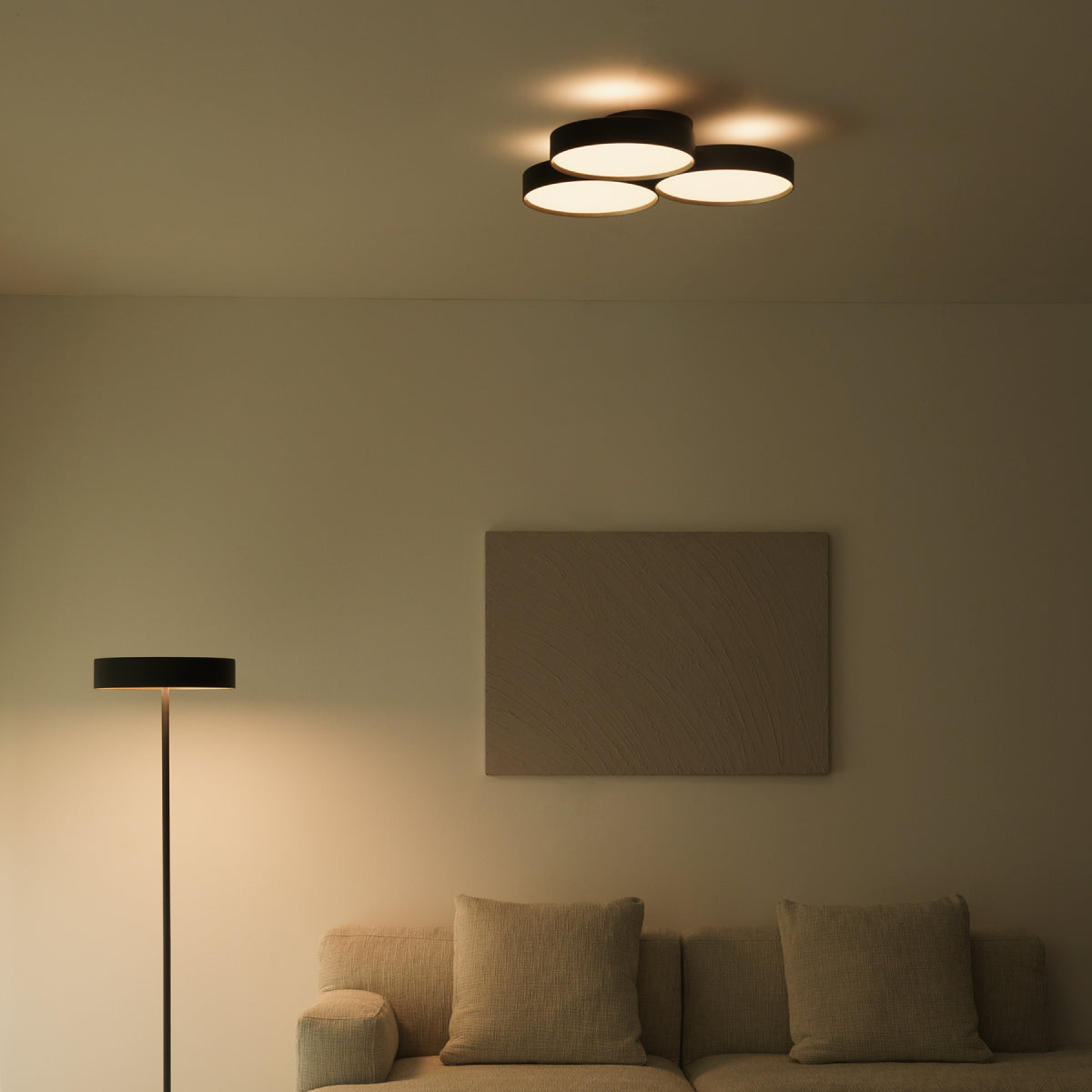 Phantom 6000 LED-ceiling light / Glow LED-floor lamp