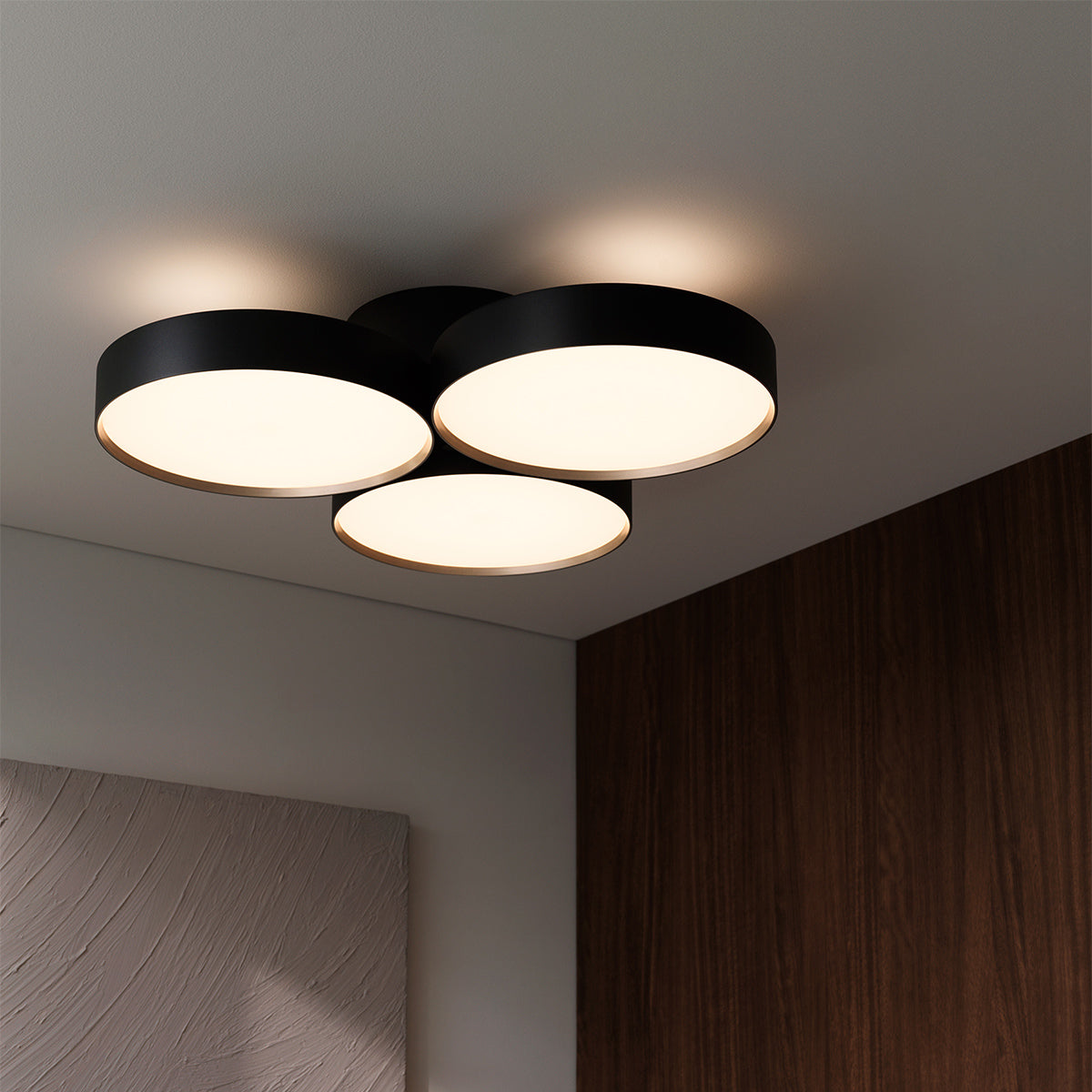 Phantom 6000 LED-ceiling light ブラック+シャンパンゴールド