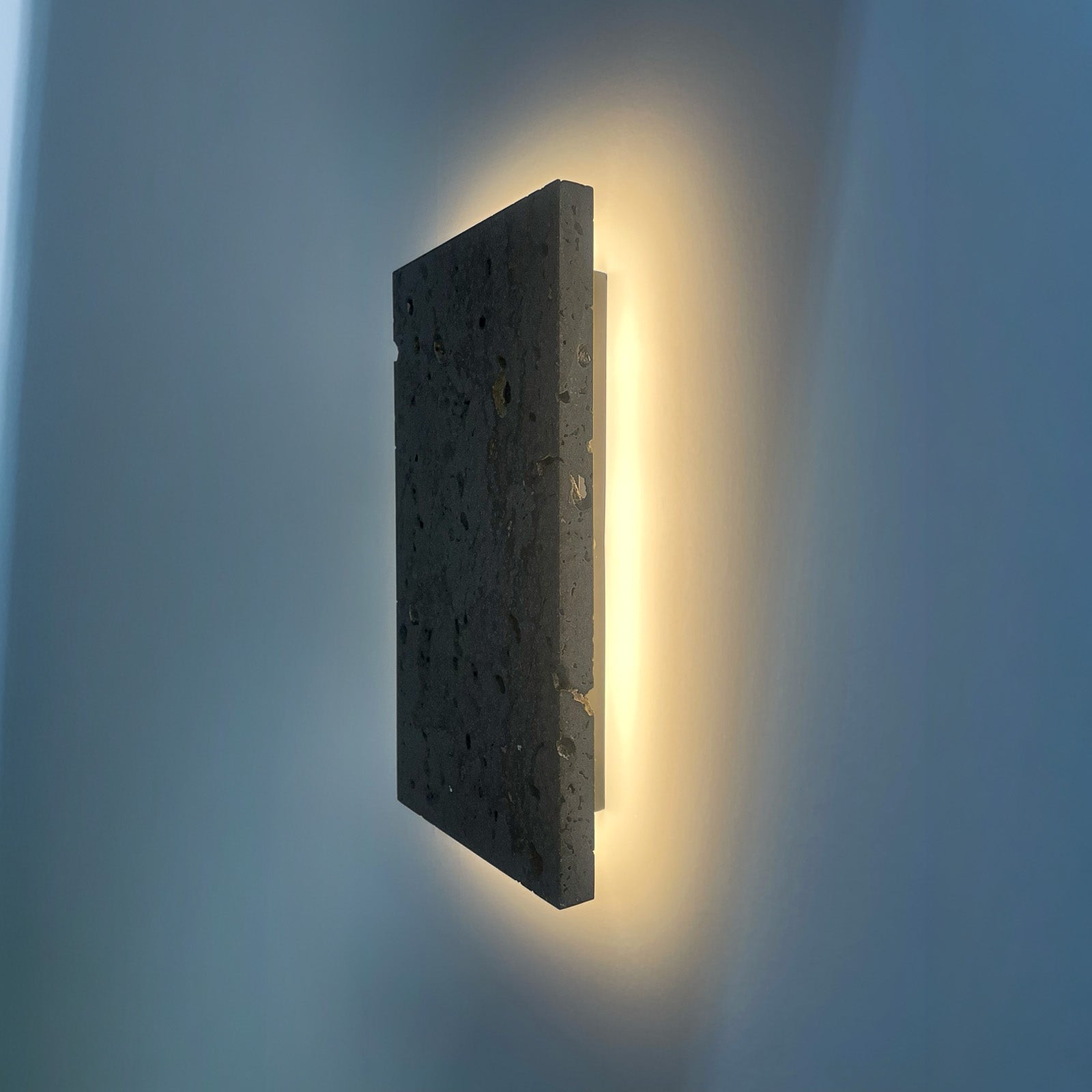 Noir LED-wall light rectangle