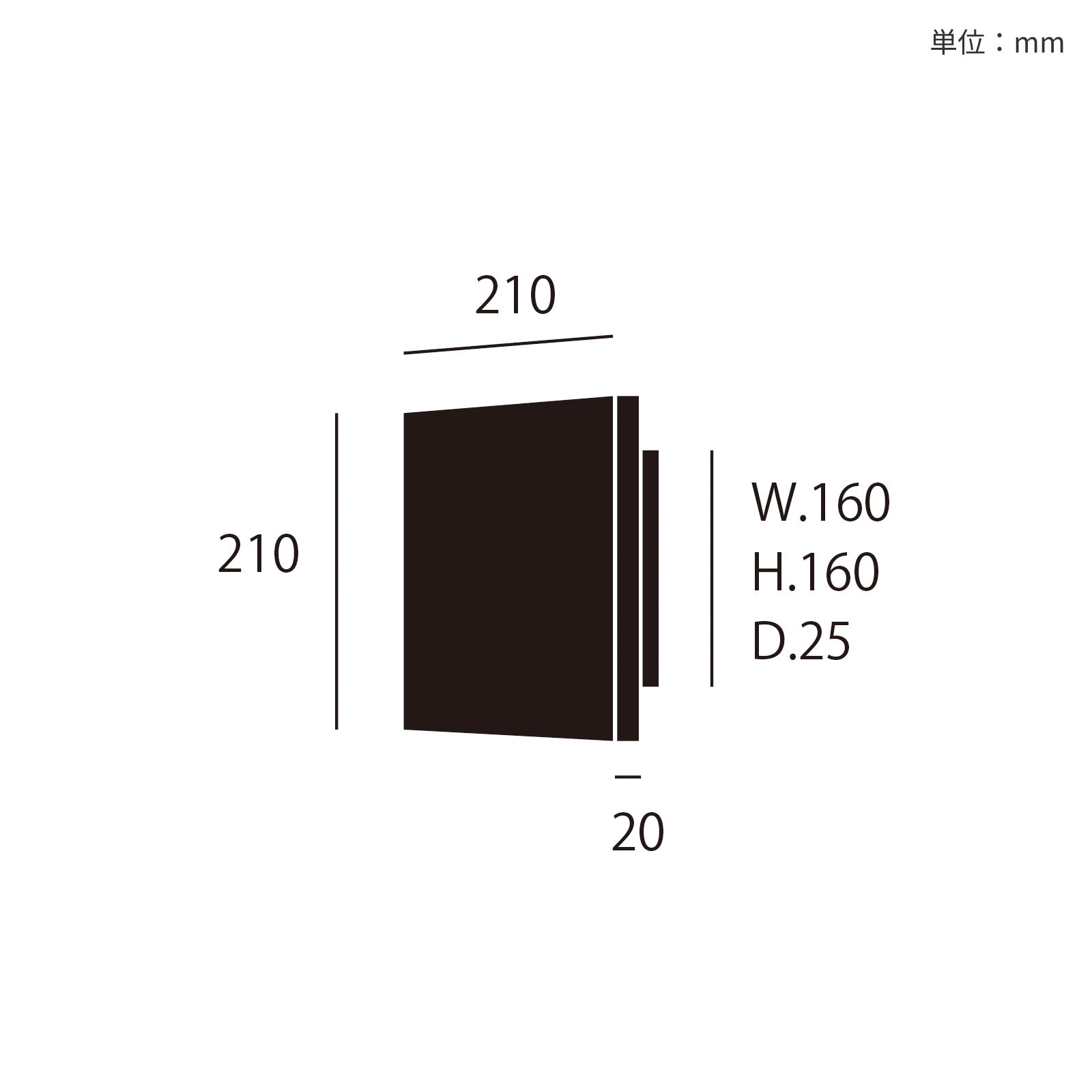 Noir LED-wall light cube｜ARTWORKSTUDIO公式