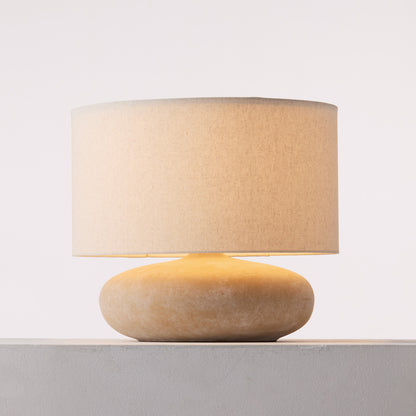 Ecru-table lamp L ベージュ 点灯時