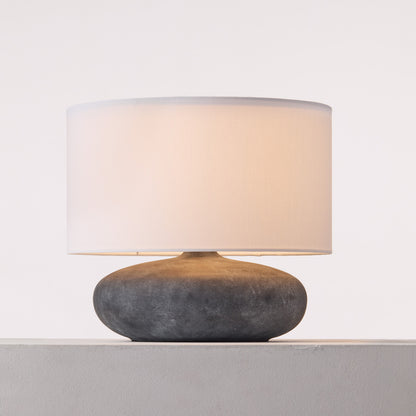 Ecru-table lamp L グレー 点灯時