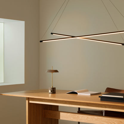 Vision 120 cross LED-pendant light / Innocence LED-table lamp S