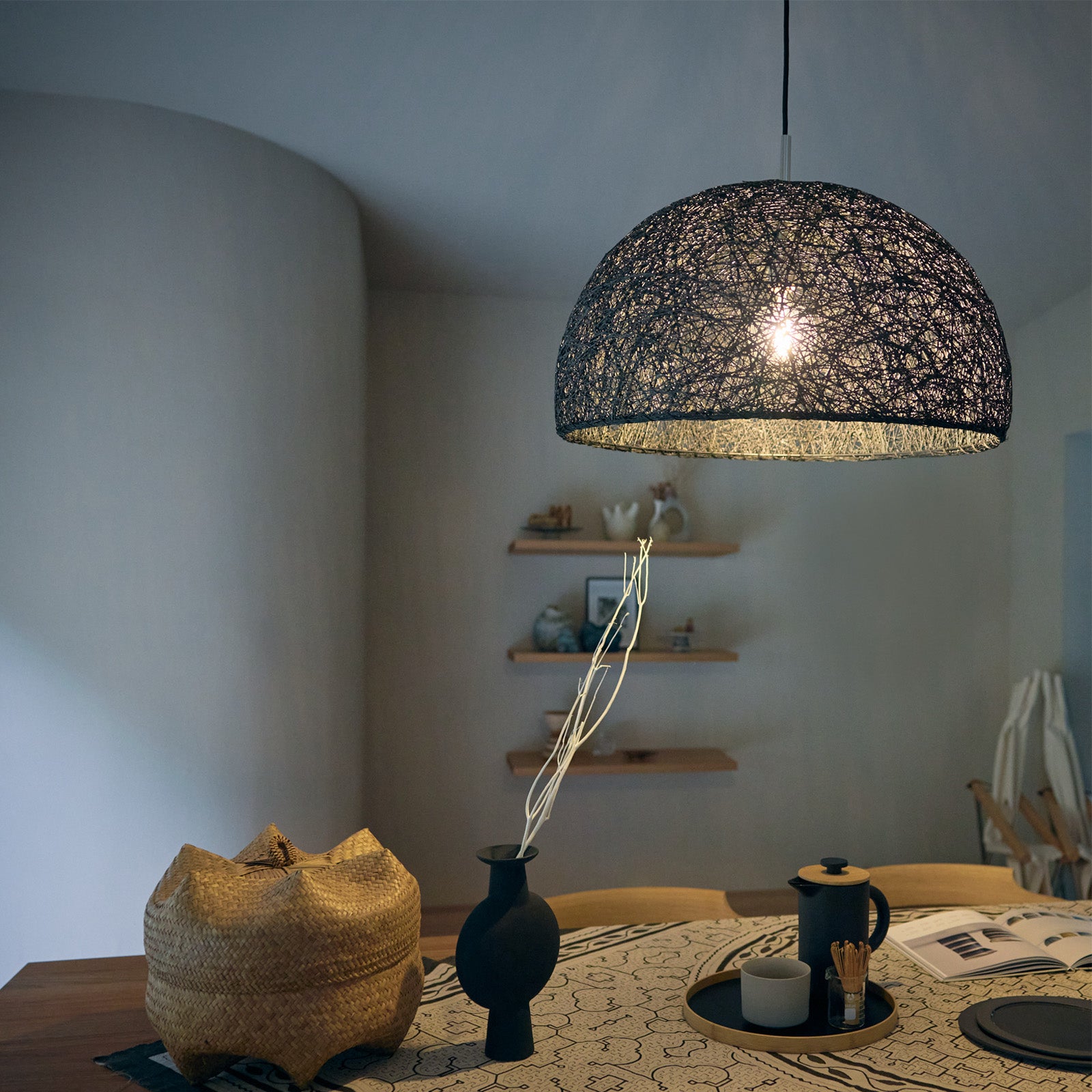 【美品】ARTWORKSTUDIO マリーペンダント&専用リモコン セット　Easy-lighting アートワークスタジオ マリーペンダント Lサイズ 電球あり