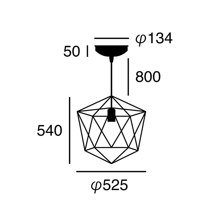 Ambient form1-pendant（AW-0470）サイズ詳細