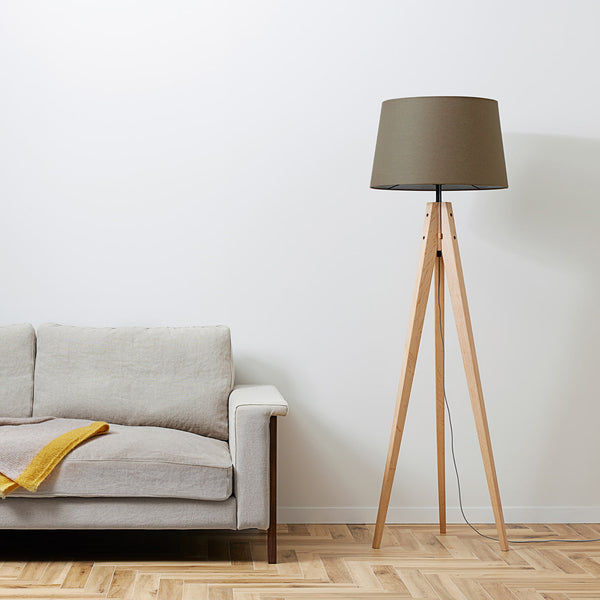 Espresso-floor lamp