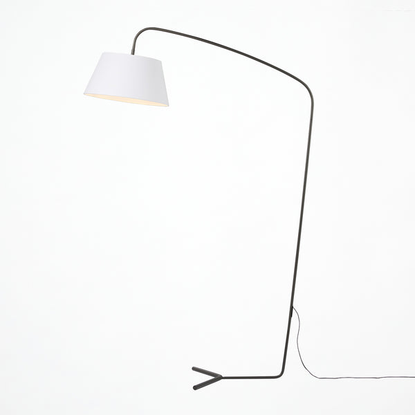 Espresso-living floor lamp