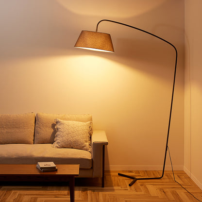 Espresso 3-living floor lamp ブラウン 点灯時イメージ