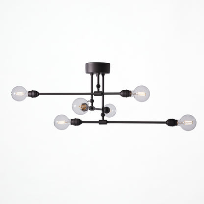 Laiton 6-ceiling light アッシュブラック
