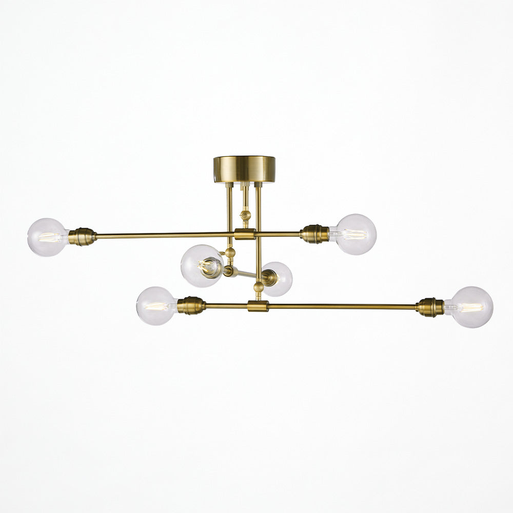 Laiton 6-ceiling light ゴールド