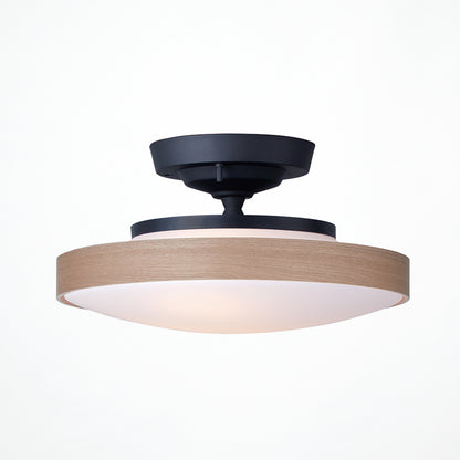 Graph LED-remote ceiling light (plywood shade)