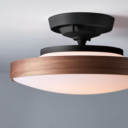 Graph LED-remote ceiling light (plywood shade)