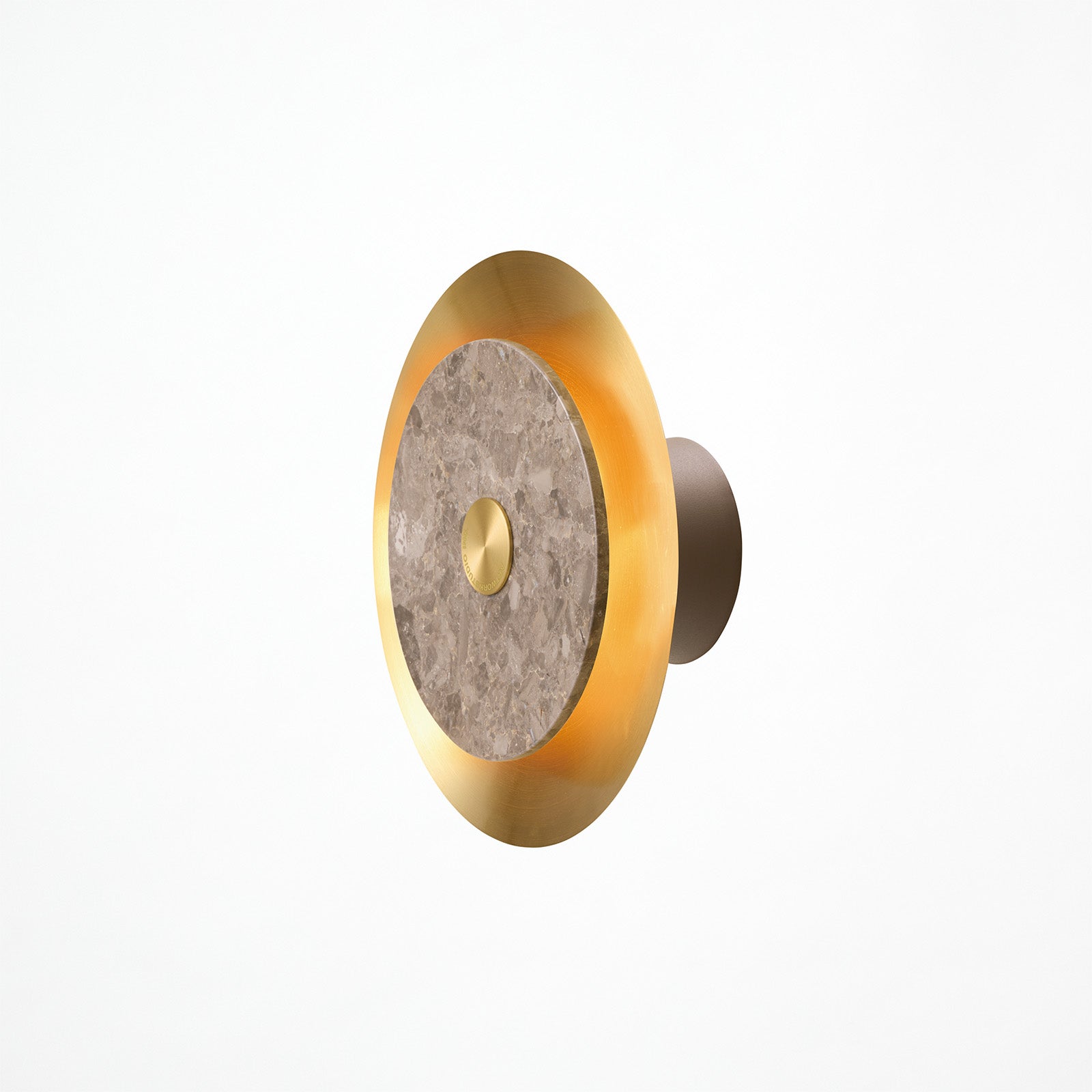 Eclipse marble LED-wall light (L) グレージュ＋ブラス