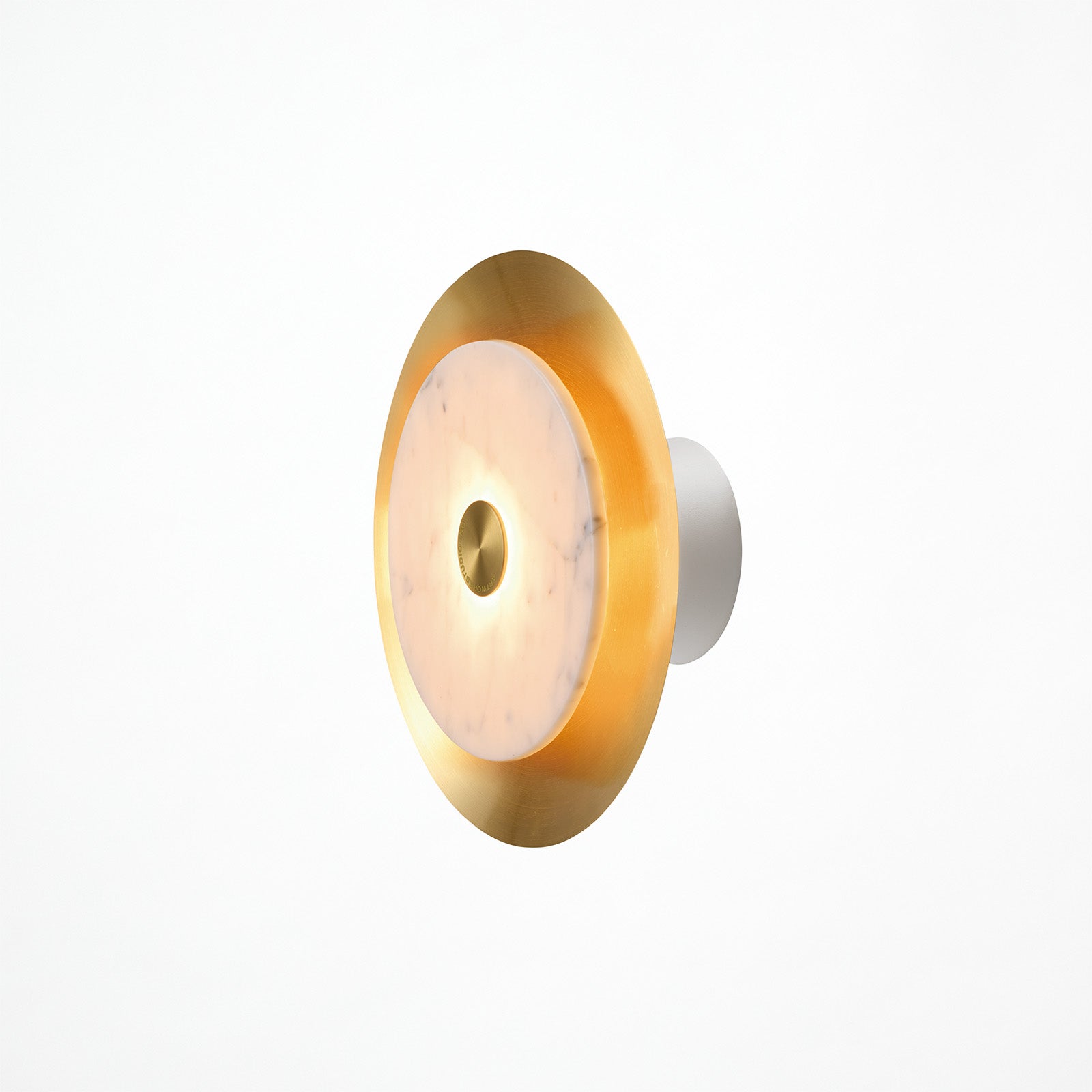 Eclipse marble LED-wall light (L) ホワイト＋ブラス