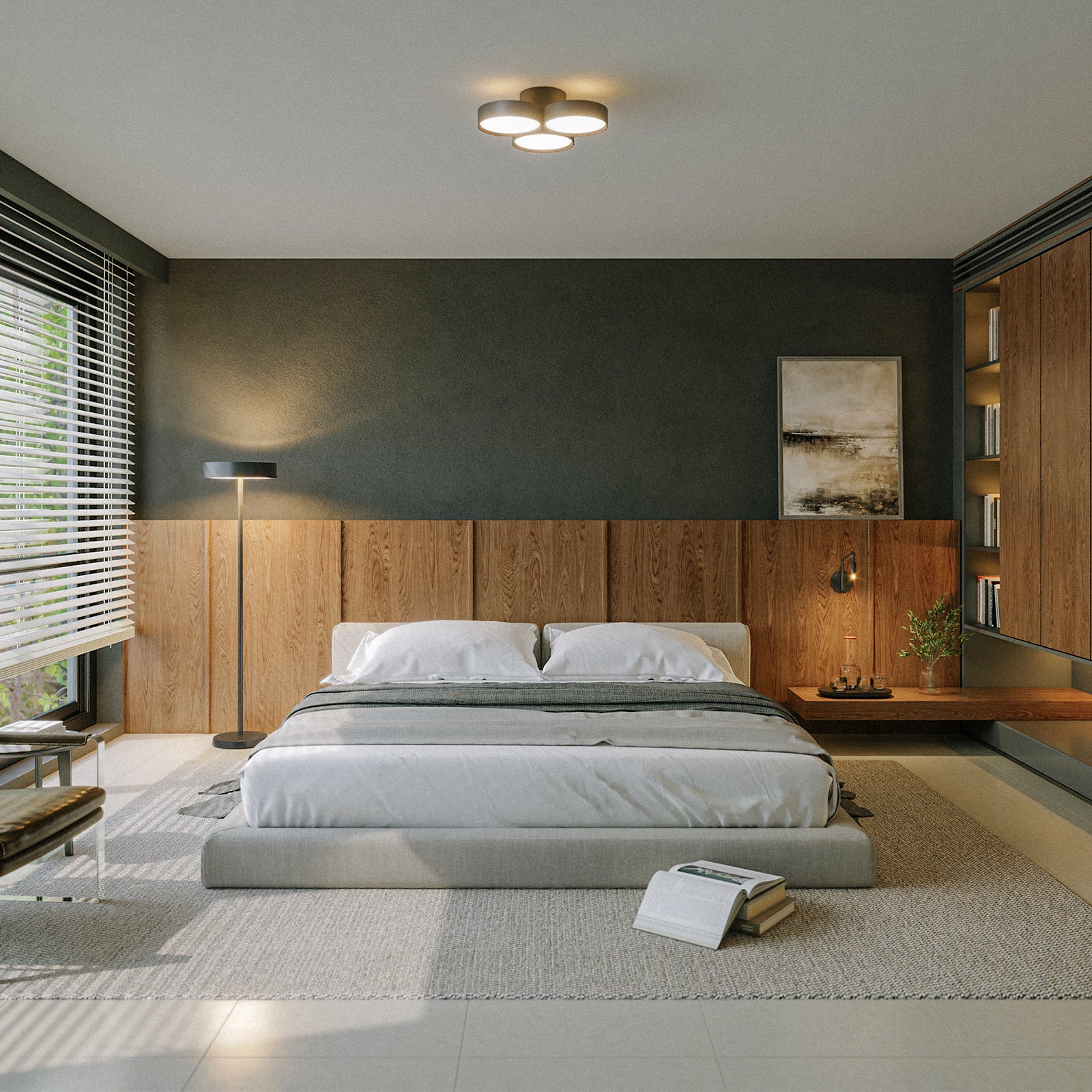 Phantom LED-ceiling light / Glow LED-floor lamp / Barcelona-wall lamp (S)