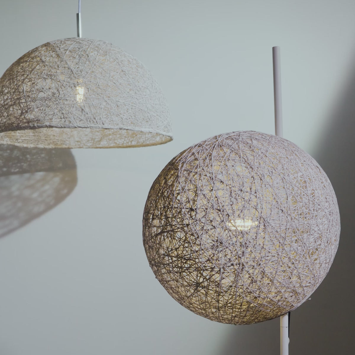 Mallee demi-pendant light / Mallee-floor lamp