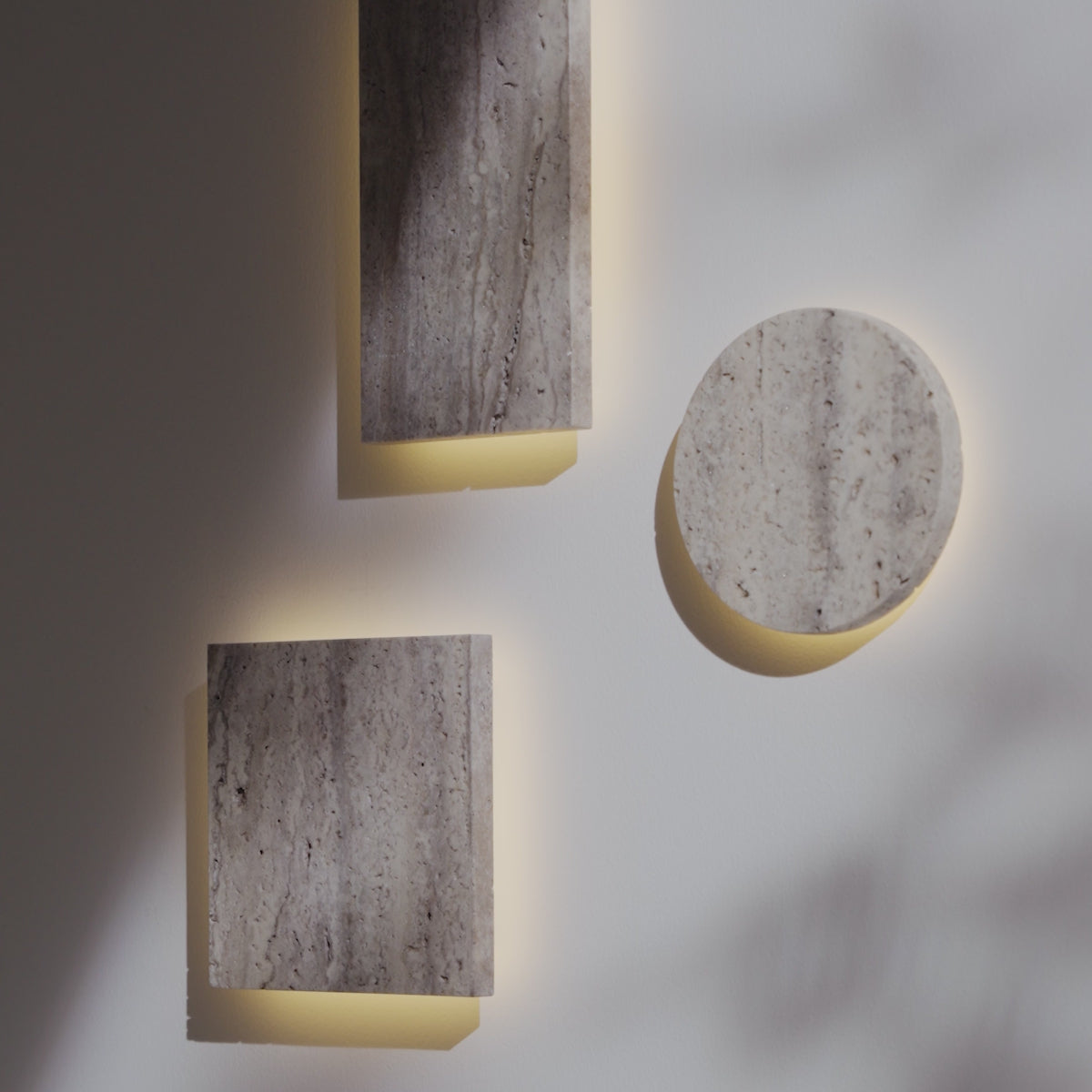 Noir LED-wall light circle / cube / rectangle