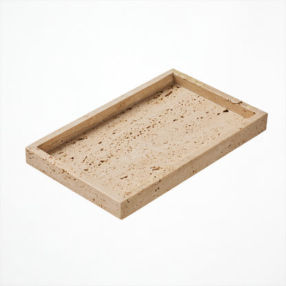 Travertine-tray rectangle