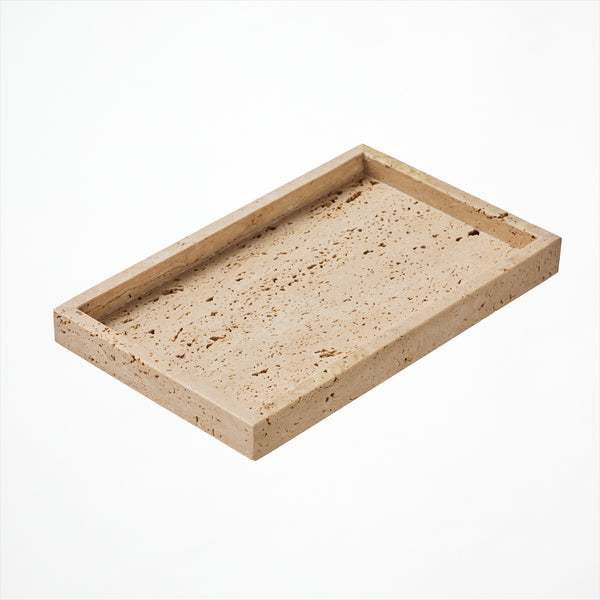 Travertine-tray rectangle