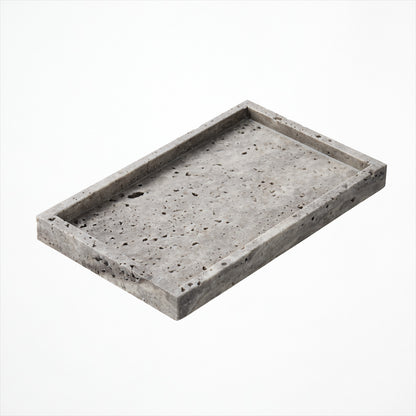 Travertine-tray rectangle